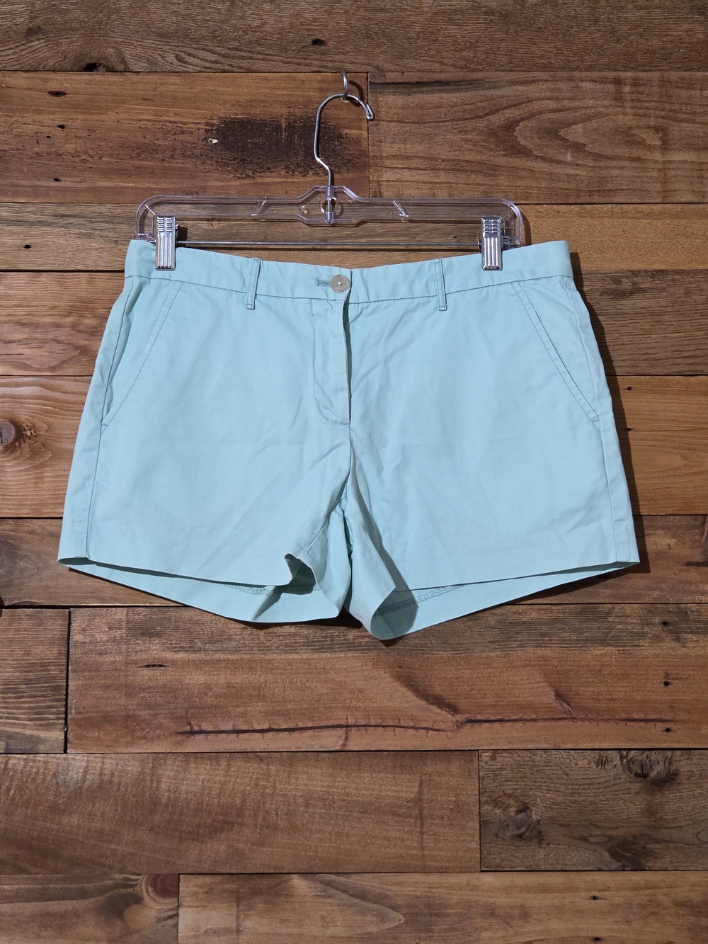 Gap Women’s Sz 2 100% Cotton Mint Green Chino Shorts Preppy Coastal 3.5" Insean